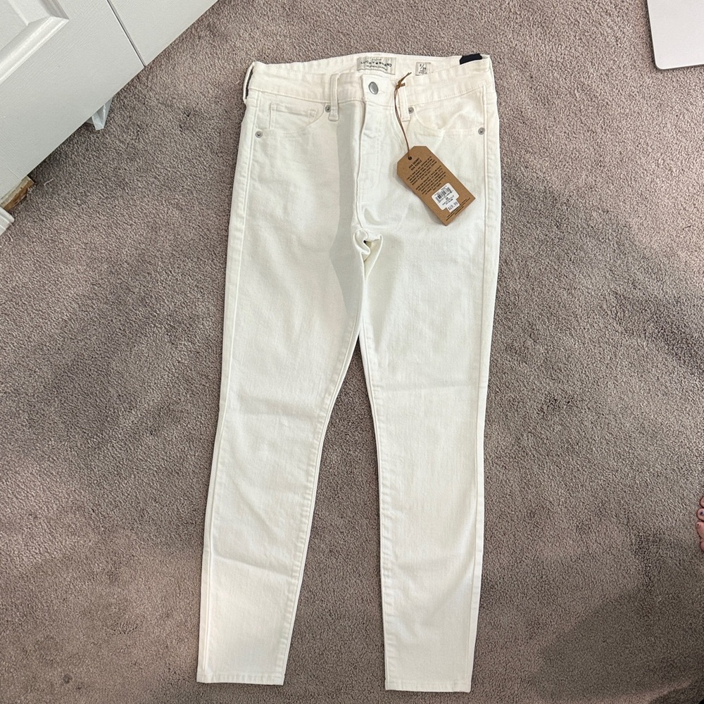 Lucky Brand White Ankle Jeans